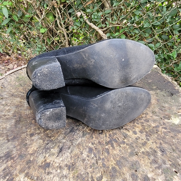 Women Vintage Black Suede Chelsea Boots By Bjorndal Size 10/Women Designer Boots - Picture 9 of 9